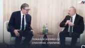 SA PREDSEDNIKOM ALIJEVIM RAZGOVARAO SAM O BILATERALNIM ODNOSIMA Vučić sa predsednikom Azerbejdžana (VIDEO)