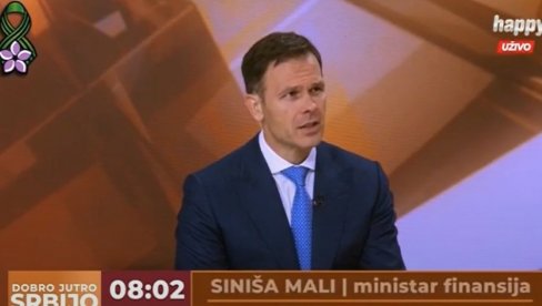 SINIŠA MALI NA HEPI TV: Ministar finansija u jutarnjem programu o važnim temama