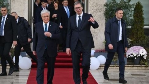 VUČIĆU ĆE BITI URUČEN ORDEN ZLATNOG ORLA: Predsednik u dvodnevnoj poseti Kazahstanu