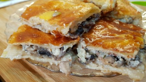 POSNA PITA SA PEČURKAMA NA VODI: Recept koji ćete sigurno ponavljati tokom Božićnog posta