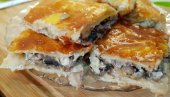 POSNA PITA SA PEČURKAMA NA VODI: Recept koji ćete sigurno ponavljati tokom Božićnog posta