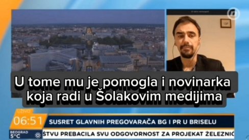 KURTIJEV NOVINAR NA ŠOLAKOVOJ TV: Promovisao lažnu državu, pa zakukao jer se Vučić bori za Srbe na KiM! (VIDEO)