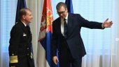 O KLJUČNIM PITANJIMA U ODNOSU SRBIJE I NATO-A: Vučić se sastao sa admiralom Stjuartom Mančom (FOTO)