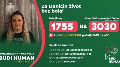 BUDIMO HUMANI: Pomozimo Danici da ne izgubi bitku