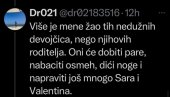 НАПРАВИЋЕ ЈОШ МНОГО САРА И ВАЛЕНТИНА Болестан коментар опозиционарке на мрежама - Језиво извређала породицу Фирић