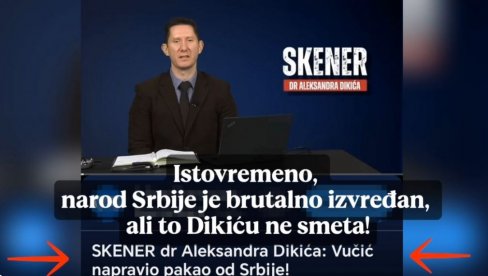 НАРОД СРБИЈЕ ЈЕ КВАРАН, ПРОСТАЦИ И ПРОСТАКУШЕ: Док Хрвати пружају подршку опозиционару Дикићу јер напада Вучића, Срби брутално извређани