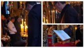 VUČIĆ NA BOŽIĆNOJ LITURGIJI U HILANDARU Mir Božji, Hristos se rodi (VIDEO)