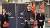 VUČIĆ NA ISPRAĆAJU PRVOG LETA ER SRBIJE ZA ŠANGAJ: Er Srbija oborila sve rekorde, u 2024. prevezeno 4,4 miliona ljudi (FOTO/VIDEO)