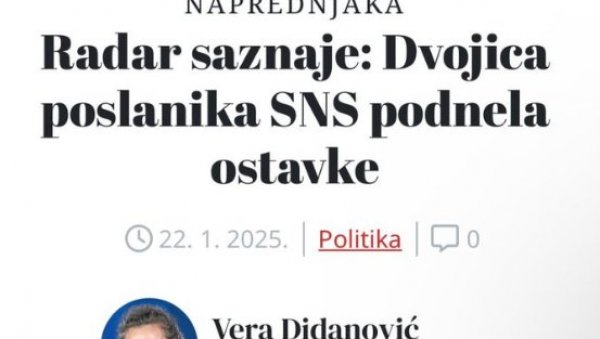 НОВА С ПОНОВО ЛАЖЕ: Вујовић и Бајић демантовали писање Радара, па упутили писмо подршке председнику Вучићу (ФОТО)