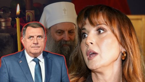 OD DODIKA DO ESTRADE: Ko je sve od poznatih bio kod patrijarha Porfirija na slavi? Na čelu stola poznata pevačica (FOTO)