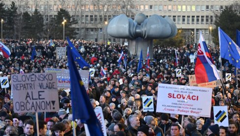 PROTESTI U SLOVAČKOJ: Hiljade ljudi se okupilo protiv slovačkog premijera na godišnjicu ubistva novinara