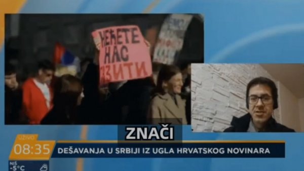 ШОЛАК ПОЗВАО ХРВАТСКОГ НОВИНАРА ДА ХУШКА НА ПРОТЕСТЕ У СРБИЈИ: Напада Вучића и Брнабићеву и даје савете о даљим корацима (ВИДЕО)