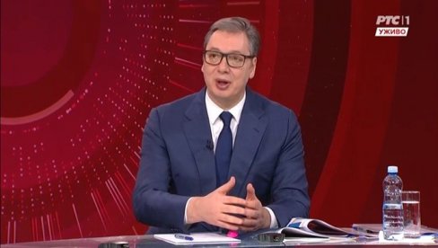 Vučić na RTS govori o svim aktuelnim temama