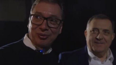 FEŠTA U BANJALUCI: Vučić zahvalan Dodiku na gostoprimstvu - Sve je divno, ali pita je pita (VIDEO)