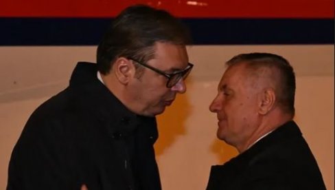 VUČIĆ STIGAO U BANJALUKU: Predsednik Srbije ide kod Dodika