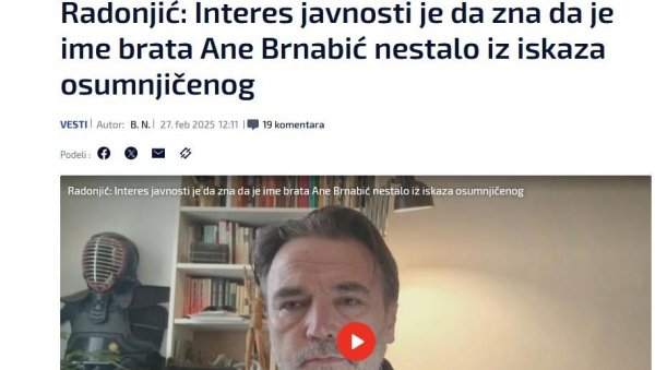 АДВОКАТ АЊА ДРОБЊАК: Није тачно да је Тони Апостоловић на саслушању помињао Игора Брнабића, као ни фирму Асеко