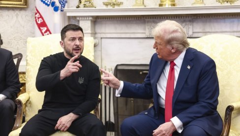 TRAMP BACIO MAPE SA STOLA, ODRŽAO PREDAVANJE ZELENSKOM: Prihvati ruske uslove za okončanje rata! TRAMP BACIO MAPE SA STOLA, ODRŽAO PREDAVANJE ZELENSKOM: Prihvati ruske uslove za okončanje rata!