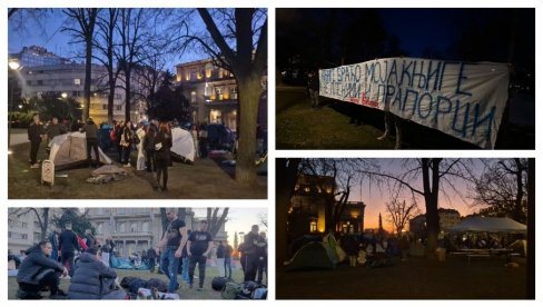 ISPRED PREDSEDNIŠTVA OKUPLJAJU SE STUDENTI KOJI ŽELE DA STUDIRAJU: Ovo su njihovi zahtevi