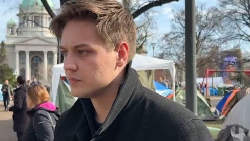 PODRŠKA KOLEGAMA KOJI TRPE PRITISAK Student Matija: Mirno protestujemo, nikog ne provociramo (VIDEO)