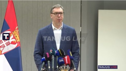 VUČIĆ SE OBRAĆA IZ BRISELA