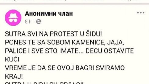 ПОДЛИ ПЛАН: Опозициони блокадери се организују преко њихових група да тероришу грађане (ФОТО)