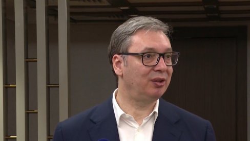 ВУЧИЋ ЗА НОВОСТИ О РЕАГОВАЊУ НА ЊЕГОВ БОРАВАК У МОСКВИ Данас ће бити реакција сигурно, и то много тешких