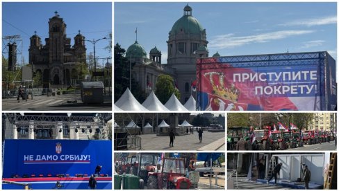 ПОСЛЕДЊЕ ПРИПРЕМЕ ЗА СВЕНАРОДНИ СКУП: Ево шта се тренутно дешава (ФОТО/ВИДЕО)