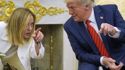 У ИМЕ ИТАЛИЈАНА... МЕЛОНИ ПРОГОВОРИЛА О ОДНОСУ СА САД: Захвална Трампу због овог потеза У ИМЕ ИТАЛИЈАНА... МЕЛОНИ ПРОГОВОРИЛА О ОДНОСУ СА САД: Захвална Трампу због овог потеза