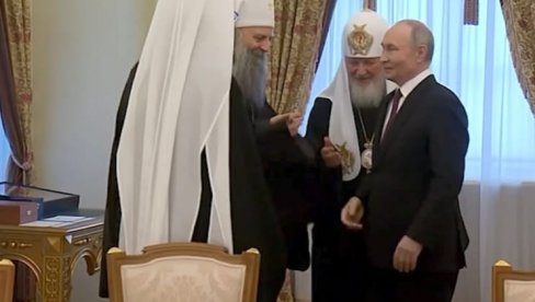PUTIN SA PATRIJARHOM PORFIRIJEM: Očekujem predsednika Srbije 9. maja u Moskvi PUTIN SA PATRIJARHOM PORFIRIJEM: Očekujem predsednika Srbije 9. maja u Moskvi