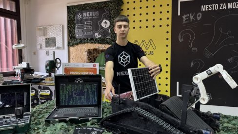 РОБОТ ЧИСТИ И МИНЕ: Иновација генија из Ниша, Петра Костића (16) одговара на светске изазове ѕа очување животне средине РОБОТ ЧИСТИ И МИНЕ: Иновација генија из Ниша, Петра Костића (16) одговара на светске изазове ѕа очување животне средине