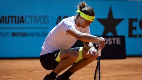 ŠOK PRED ROLAN GAROS: Aleksandar Zverev izgubio od totalnog autsajdera