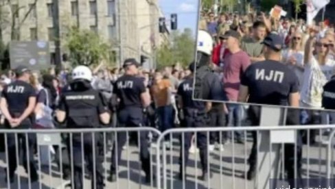 СКАНДАЛ У ЦЕНТРУ БЕОГРАДА: Блокадери фотељаши провоцирају студенте који желе да уче у Пионирском парку (ВИДЕО)