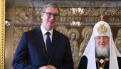 ЗА МЕНЕ ЛИЧНО ВЕЛИКА ЈЕ ЧАСТ Председник Вучић након додељивања Ордена Републике Србије патријарху Кирилу