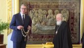 СРБИЈА ЦЕНИ ПАТРИЈАРХА КИРИЛА Вучић: Искрени пријатељ, који снажно подиже глас у заштиту српских светиња и верног народа на КиМ СРБИЈА ЦЕНИ ПАТРИЈАРХА КИРИЛА Вучић: Искрени пријатељ, који снажно подиже глас у заштиту српских светиња и верног народа на КиМ