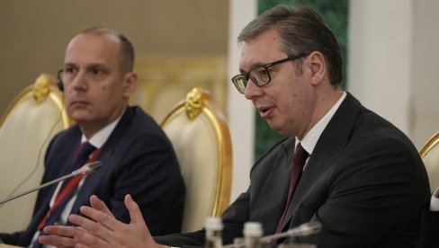 ВЕОМА СМО СРЕЋНИ ШТО ЋЕМО МОЋИ ПО ТОМ ПИТАЊУ ДА ОСТВАРУЈЕМО ДОБРЕ РЕЗУЛТАТЕ: Вучић и Путин разговарали и о посевним лековима за децу ВЕОМА СМО СРЕЋНИ ШТО ЋЕМО МОЋИ ПО ТОМ ПИТАЊУ ДА ОСТВАРУЈЕМО ДОБРЕ РЕЗУЛТАТЕ: Вучић и Путин разговарали и о посевним лековима за децу