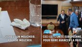 MAKRON NE ŠMRČE KOKAIN! Dva detalja na stolu u vozu na putu Makrona, Starmera i Merca u Kijev usijala društvene mreže