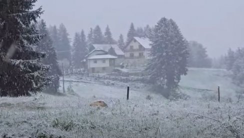 SNEG USRED MAJA: Zimska idila iznad Prijepolja (VIDEO)