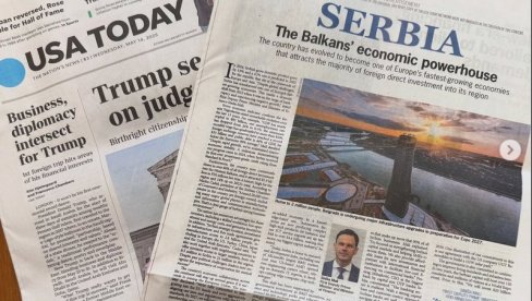 USA TODAY O SRBIJI KAO EKONOMSKOJ SILI BALKANA:  Američki list o privredi naše zemlje