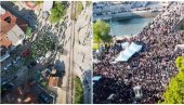 DVE SLIKE NIŠA: Na Vučićevom skupu veliki broj ljudi, skup blokadera propao (FOTO)