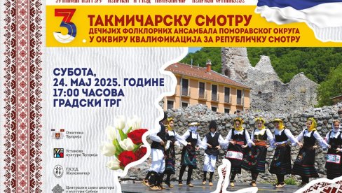 СМОТРА ДЕЧИЈИХ ФОЛКЛОРНИХ АНСАМБАЛА: Kвалификације за републичку смотру
