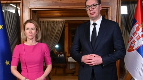 VUČIĆ SA KAJOM KALAS: Zaštita srpskog naroda na Kosovu i Metohiji naš apsolutni prioritet