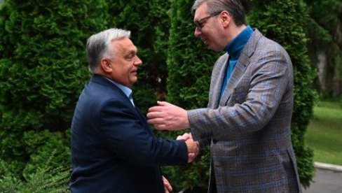 ВУЧИЋ НА САСТАНКУ СА ОРБАНОМ: Поносан на наше пријатељство и најбоље односе у српско-мађарској историји ВУЧИЋ НА САСТАНКУ СА ОРБАНОМ: Поносан на наше пријатељство и најбоље односе у српско-мађарској историји