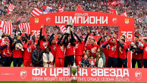 ZVEZDA PROSLAVILA TITULU: Crveno-beli podigli 36. trofej
