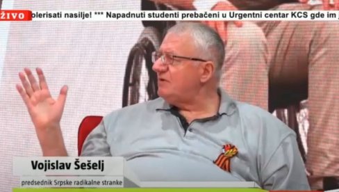 DOVOLJNO JE DA SVI PLATITE DVA DINARA TAKSE... Šešelj ispričao hit anegdotu o studentkinji u miniću