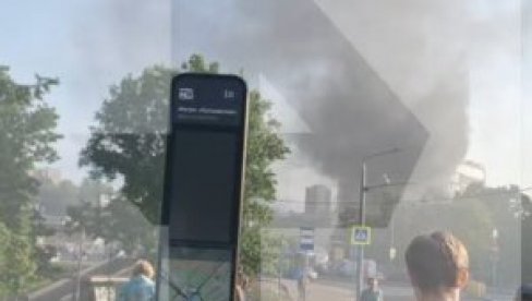 ГОРИ НОВА ЗГРАДА: Пожар локализован на 20 квадратних метара (ВИДЕО)