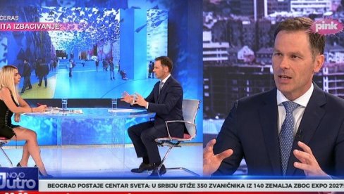 СИНИША МАЛИ ГОСТ ЈУТАРЊЕГ ПРОГРАМА: Министар о Еxпу, повећању плата, пензија и минималца