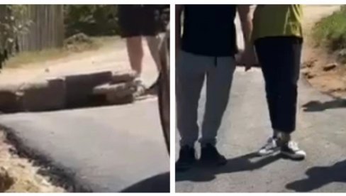 СКАНДАЛ НАД СКАНДАЛИМА У КОСЈЕРИЋУ! Блокадери поставили балване и камене препреке, спречавају народ да слободно изрази своју вољу! (ВИДЕО)