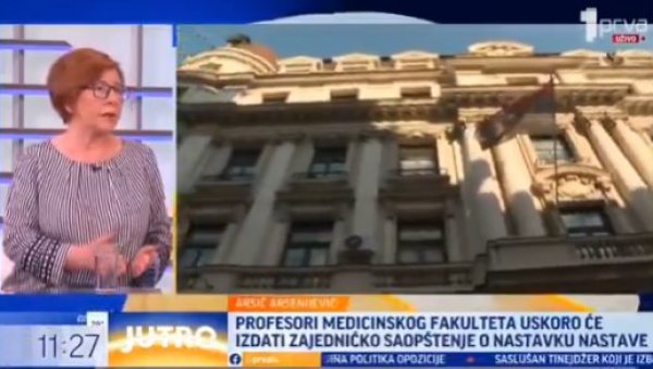 ПРОФЕСОРКА ОЧИТАЛА ЛЕКЦИЈУ НЕКИМА ИЗ САНУ: Гласа нисте пустили за очување Универзитета од блокадера, али се зато бавите политиком ПРОФЕСОРКА ОЧИТАЛА ЛЕКЦИЈУ НЕКИМА ИЗ САНУ: Гласа нисте пустили за очување Универзитета од блокадера, али се зато бавите политиком