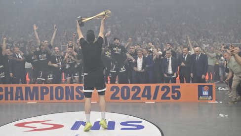 VELIKI TROFEJ, HVALA SVIMA KOJI PODRŽAVAJU KK PARTIZAN! Oglasio se predsednik crno-belih nakon osvajanja ABA lige