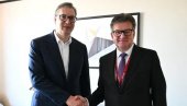 VUČIĆ NA FORUMU GLOBSEC: Serija važnih sastanaka u Pragu - predsednik razgovarao sa Miroslavom Lajčakom